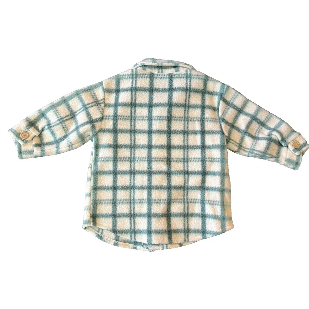 Felt Jacket Top 18 Month‎ Casual Shirt Button Collar Baby Clothing